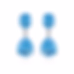 Серьги из белого золота с цирконами 6.68 и 6.25 карат, 19.27 карат всего