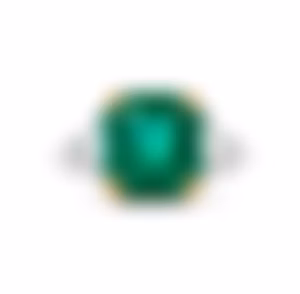 Кольцо с изумрудом 10.41 карат в белом золоте, дизайн Parure Atelier