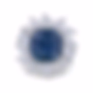 Кольцо из белого золота с сапфиром 20.25 карат крупный камень