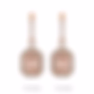 Серьги из розового золота с морганитами 4.81 и 4.93 карата.