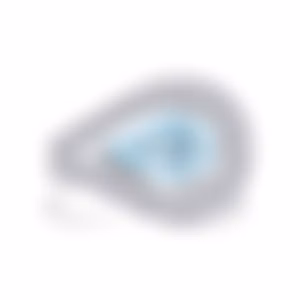 Кольцо из белого золота с турмалином Параиба 2 карата