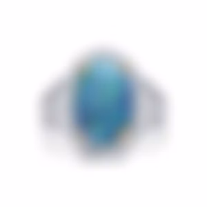 Кольцо с серым опалом 3.36 карат в белом золоте, дизайн Parure Atelier