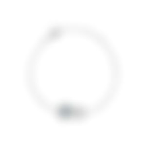 Браслет из белого золота с бриллиантом 0.305 карат и аквамарином