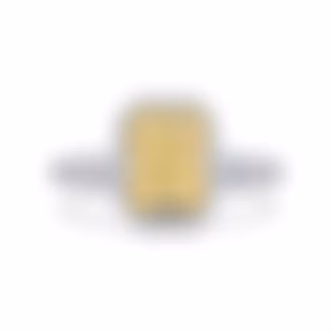 Кольцо из белого золота с желтым бриллиантом 2.02 карата