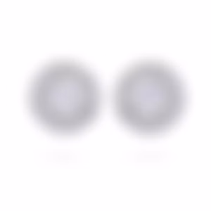 Пусеты из белого золота с бриллиантами 0.70 и 0.70 карат