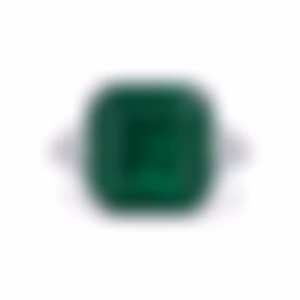 Кольцо с изумрудом 7.14 карат в белом золоте от Parure Atelier