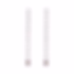 Пусеты «Трефы и бубны» с бриллиантом, рубином и гранатом в белом золоте.