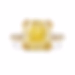 Кольцо с желтым бриллиантом 7.78 карат в жёлтом золоте