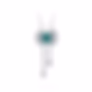 Necklace with emerald "octagon" 2.05 ct Green Zambia