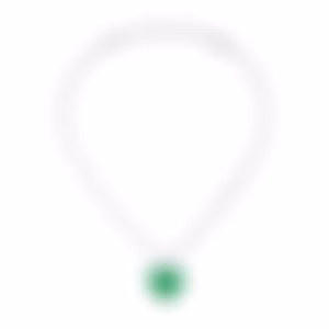 Колье Heart of the Urals с изумрудом 30.21 карат и бриллиантами в белом золоте