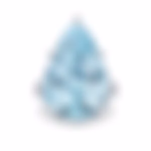 Кольцо с крупным аквамарином 25.34 карата в белом золоте