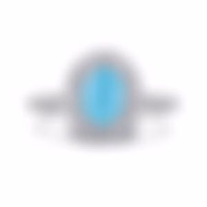 Кольцо из белого золота с турмалином Параиба 1.08 карат