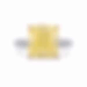 Кольцо из белого золота с желтым бриллиантом 7.58 карат