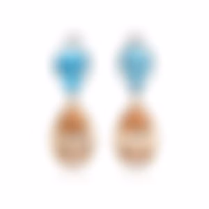 Серьги с аквамаринами и морганитами, общий вес 25,08 карата.