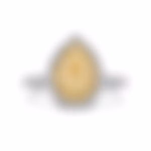 Кольцо из белого золота с желтым бриллиантом 1.05 карат