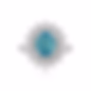 Кольцо с турмалином Параиба 2.04 карат в белом золоте