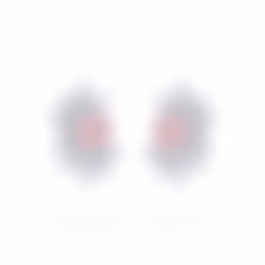 Пусеты с розовыми бриллиантами в белом золоте, 1.48 и 1.50 карат.