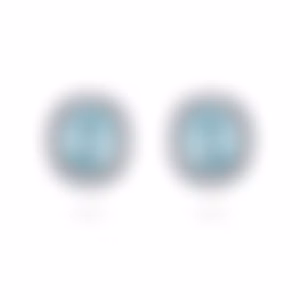 Пусеты из белого золота с турмалинами Параиба 0.76 и 1.07 карата.