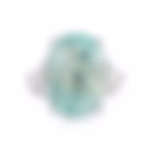 Кольцо из белого золота с турмалином Параиба 12.21 карат