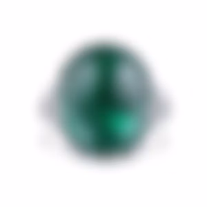 Кольцо с крупным изумрудом 11.65 карат в белом золоте