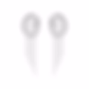 Пусеты-змеи из белого золота с бриллиантами 0.184 карата.