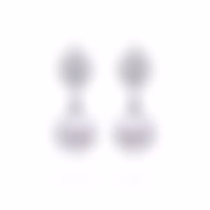 Серьги из белого золота с белым жемчугом 8.55 и 8.65 карат