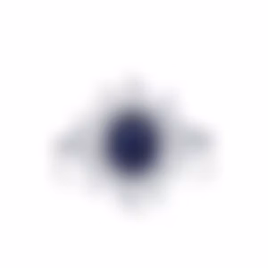 Кольцо из белого золота с гранатом 1.79 карат.