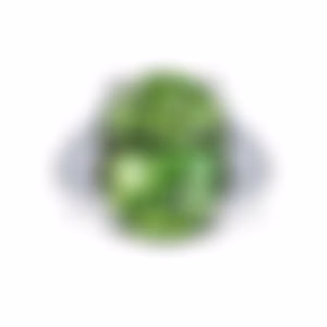 Кольцо из белого золота с перидотом 14.25 карата, дизайн Parure Atelier