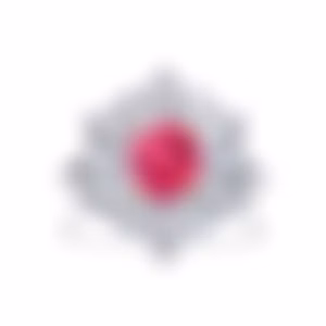 Кольцо из белого золота с шпинелью Махенге 1.94 карата.