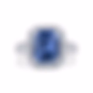 Кольцо из белого золота с сапфиром 4.45 карат.