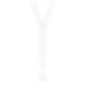 Колье-галстук «Трефы и бубны» с бриллиантом, рубином и гранатом, белое золото