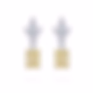 Серьги из белого золота с сапфирами 0.98 и 0.95 карата