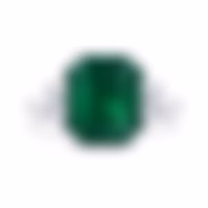 Кольцо из белого золота с изумрудом 5 карат, дизайн Parure Atelier