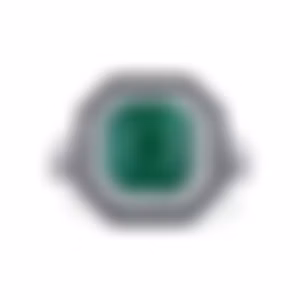 Кольцо с изумрудом 3.54 карата в белом золоте, дизайн Parure Atelier