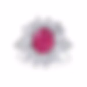 Кольцо из белого золота с центральной шпинелью 2.48 карата