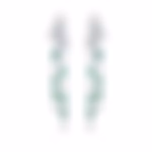 Серьги из белого золота с изумрудами 2.328 карат и бриллиантами 4.996 карат