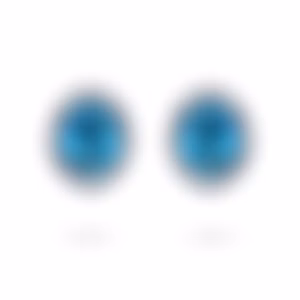 Пусеты из белого золота с цирконами 2.56 и 2.39 карат.