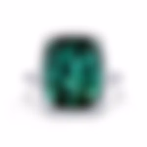 Кольцо с крупным турмалином 8.18 карат в белом золоте от Parure Atelier