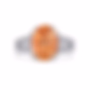 Кольцо из белого золота с империал топазом 4.23 карата.