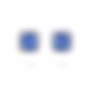 Пусеты с сапфирами 0.76 и 0.72 карата в белом золоте от Parure Atelier