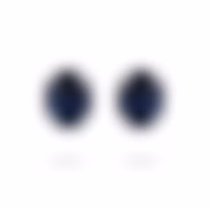 Пусеты из белого золота с сапфирами 1.95 и 2.10 карат