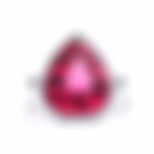 Кольцо с турмалином рубеллитом 7.2 карата в белом золоте