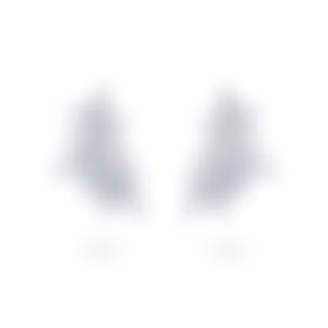 Серьги из белого золота с бриллиантами, центральный 2.275 карата.