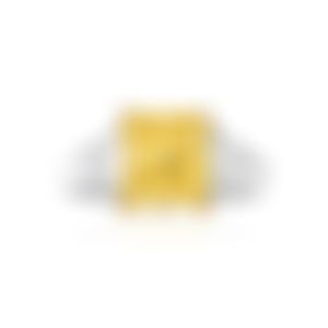 Кольцо из белого золота с жёлтым бриллиантом 3.01 карата