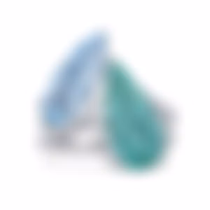 Кольцо Toi et Moi с двумя турмалинами Параиба 4.78 и 2.33 карата в белом золоте