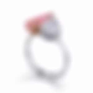 Ring with diamonds "pear" 2.16 ct FVPP (Fancy Vivid Purplish Pink)/VS1 and 2.04 ct F/SI1 GIA/MSU