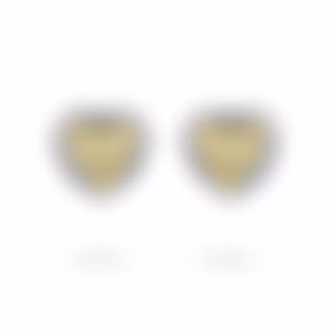 Пусеты из белого золота с желтыми бриллиантами 1.51 и 1.52 карат