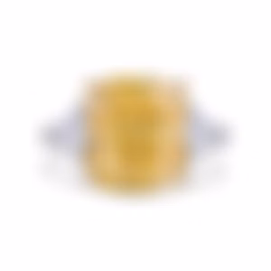 Кольцо из белого золота с желтым бриллиантом 8.07 карат