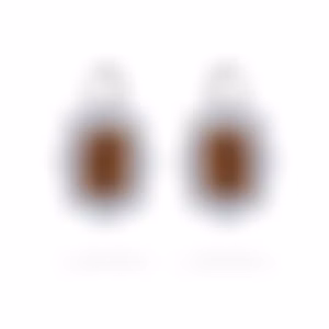 Серьги из белого золота с коричневыми бриллиантами 5.02 и 5.06 карат