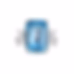 Кольцо из белого золота с топазом 11.74 карата